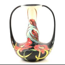 Nicola Slaney for Moorcroft a vase in the Satin Flower design.