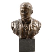 Giuseppe Moretti, a patinated bronze bust of a gentleman