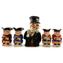 Collection of 20th century seated Toby jugs