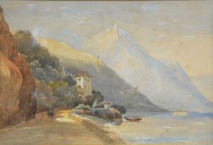 Arthur Paul, Italian Lakeside, 1887