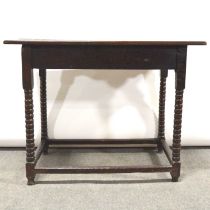 Old oak side table,