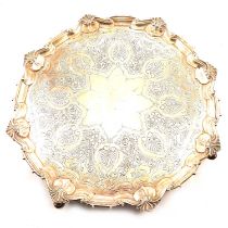 A Victorian silver salver, William Hutton & Sons Ltd. London1898.