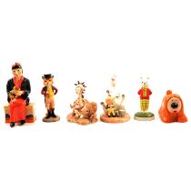 Six modern collectable ceramic figurines