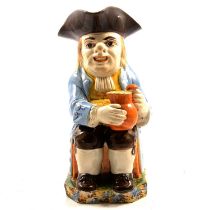 Late 18th/ early 19th century Pearlware Toby jug