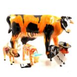 Collection of modern Cow Parade collectable figurines