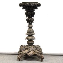 Anglo-Indian hardwood torchere,