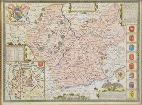 John Speed, Leicester, map