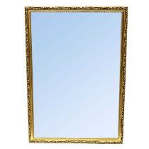 Modern gilt framed wall mirror,