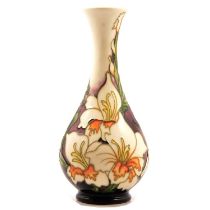 Kerry Goodwin for Moorcroft Pottery, a 'Gladioli' pattern vase