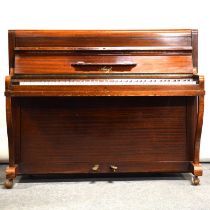 Amyl mahogany upright piano,