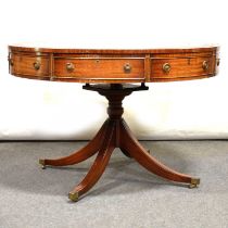 Mahogany effect drum-top table