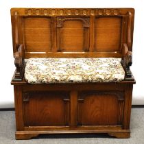 Oak monks bench,