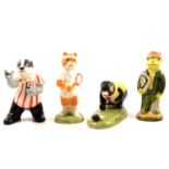 Collection of ten Acorn Pottery collectable figurines