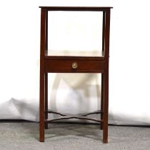 George III mahogany night table,