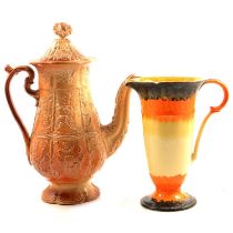 Victorian salt-glazed coffee pot, and a 1930s jug