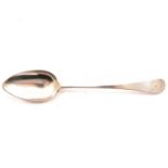 Provincial silver table spoon, David Darling, Newcastle 1805.