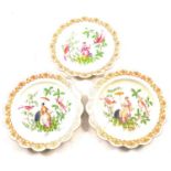 Three porcelain decorative plates