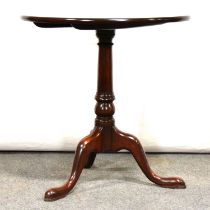 Georgian style mahogany tripod table by Haselbech Oak,