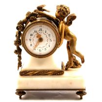 A small French mantel clock