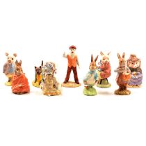 NIne Royal Albert and Beswick Beatrix Potter figurines