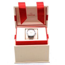 Omega - a lady's De Ville Prestige diamond set automatic wristwatch.