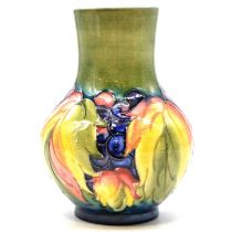 Walter Moorcroft for Moorcroft, a vase in the Leaf & Berry design.
