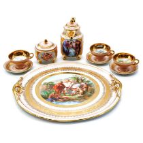 Viennese porcelain cabaret set