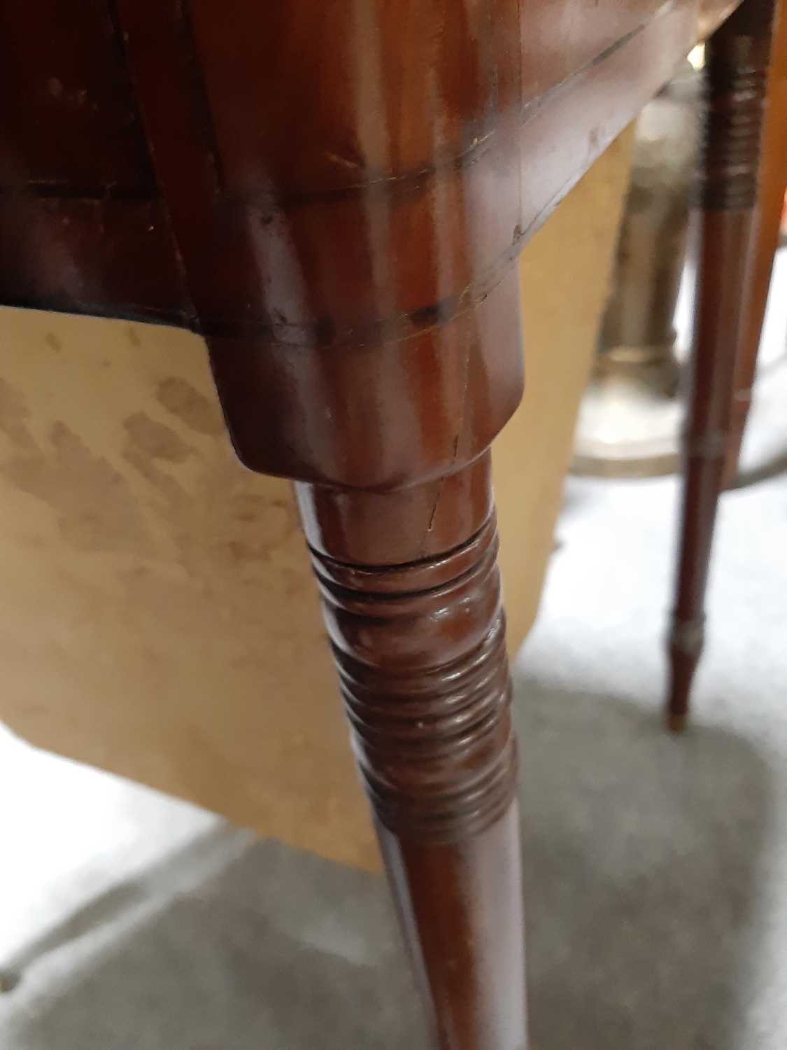 George III mahogany sewing table, - Image 9 of 9