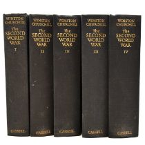 Winston Churchill - The Second World War in five volumes, 1950 First Editions.
