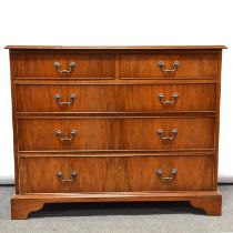 George III style mahogany chest of drawers.