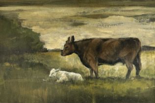 Maggy Howard, three cattle paintings