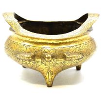 Chinese brass censer