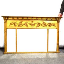 Regency gilt wood overmantel