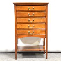 Edwardian mahogany music cabinet.