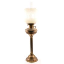 Brass oil lamp,