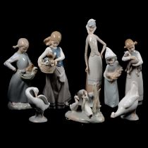Collection of Lladro and Nao figurines
