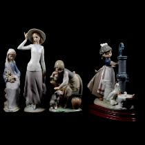 Four Lladro figurines