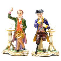 Royal Crown Derby, a pair of seated Greenwich Pensioner figures