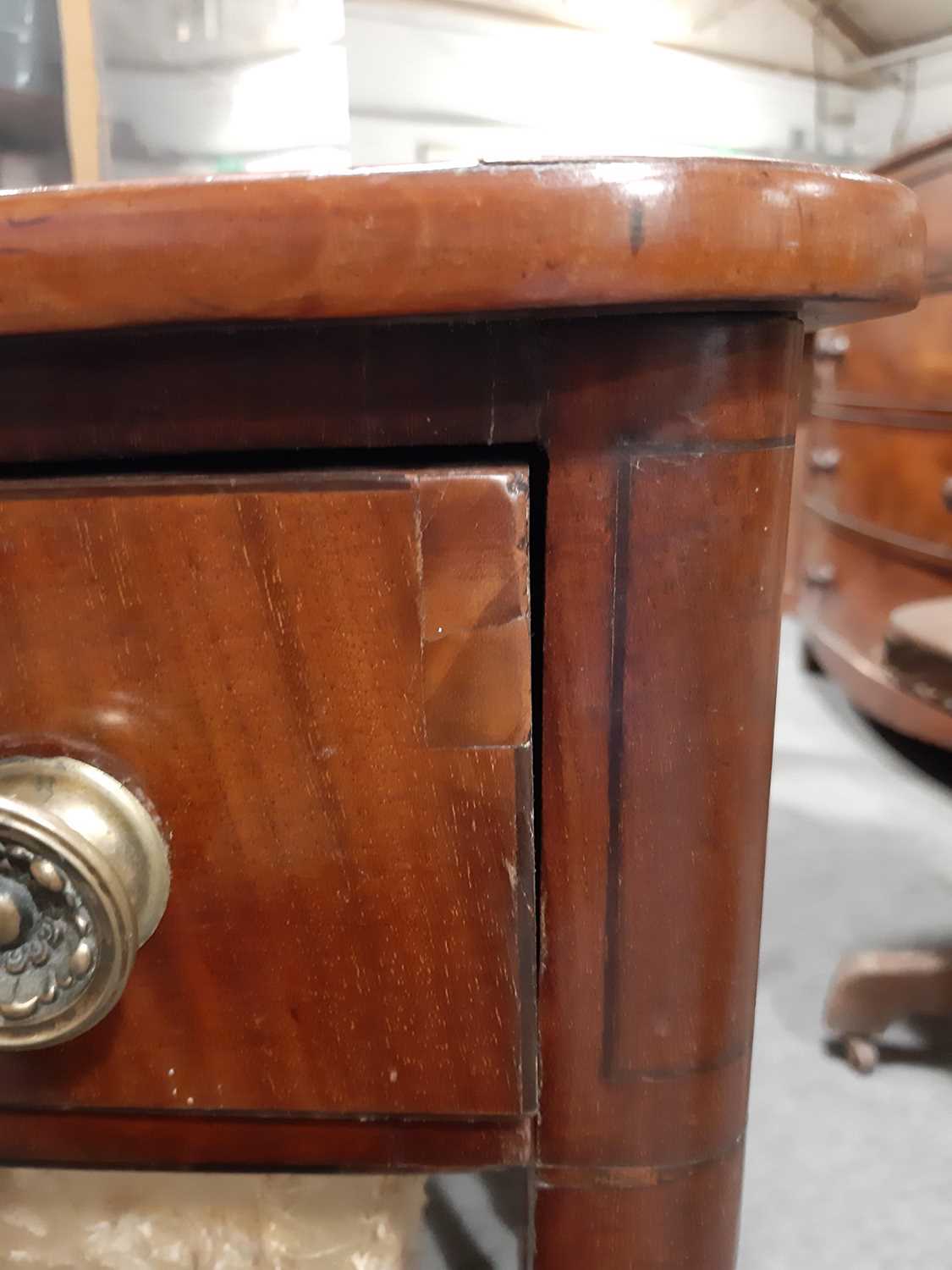 George III mahogany sewing table, - Image 5 of 9