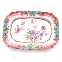 Chinese famille rose porcelain dish, Quinlong