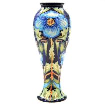 Rachel Bishop for Moorcroft, a Limited Edition vase in the Meconopsis design.