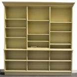 Modern painted large open bookcase