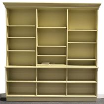 Modern painted large open bookcase