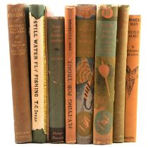 Sporting interest: A collection of books, many of angling and hunting interest. (3 boxes) Qty: 3