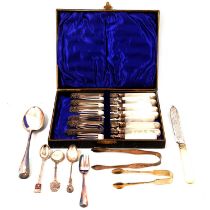 Silver plated cutlery,