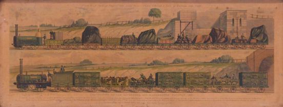 Raphael Tuck & Sons (Publishers), Travelling on the Liverpool and Manchester Railway, 1831, a set of