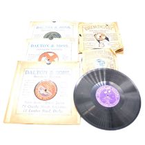 Quantity of 78's and other records.