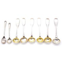 Silver salt spoons,