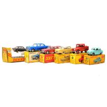 Six Dinky Toys models, boxed