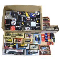 Fifty-six die-cast vehicles including Saico, Corgi, Cararama, Matchbox and others